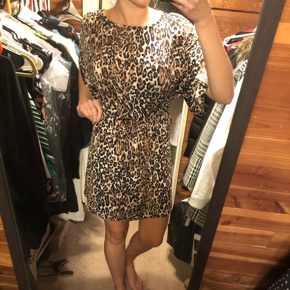 NWT - cheetah print short dress